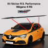 Kit 2 Stickers Latéraux RS Performance pour Mégane RS