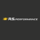 Sticker RS Performance Blanc et Jaune 55cm