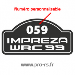Sticker Subaru WRC GT 99