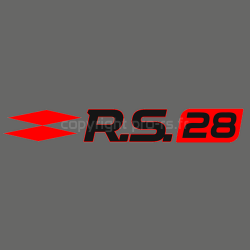 Sticker Club RS 28 Rouge et noir