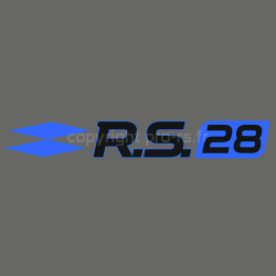 Sticker Club RS 28 Bleu et noir