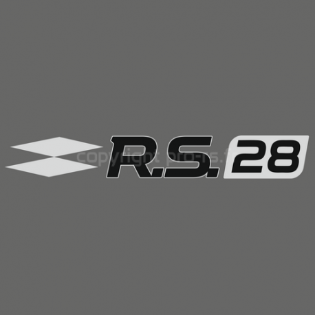 Sticker Club RS 28 Gris alu et noir