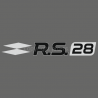 Sticker Club RS 28 Gris alu et noir