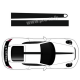 Kit stickers bandes Porsche