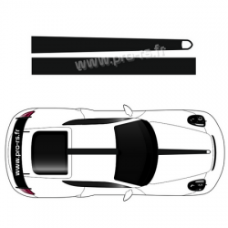 Kit stickers bandes Porsche Cayman 12cm de large