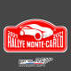 Plaque de Rallye Monte Carlo 2021 en autocollant