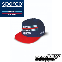 Casquette SPARCO MARTINI visière plate visor bleu 