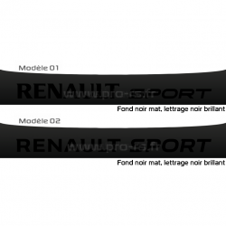 Bandeau pare soleil Renault Sport Mat Brillant