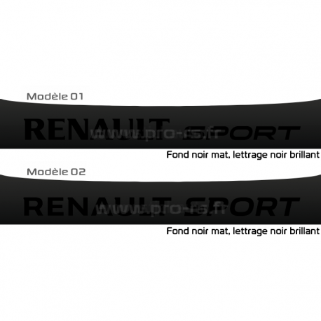 Bandeau pare soleil Renault sport