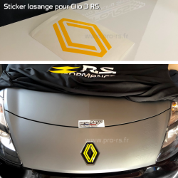 Sticker new losange Renault pour Clio 3 RS