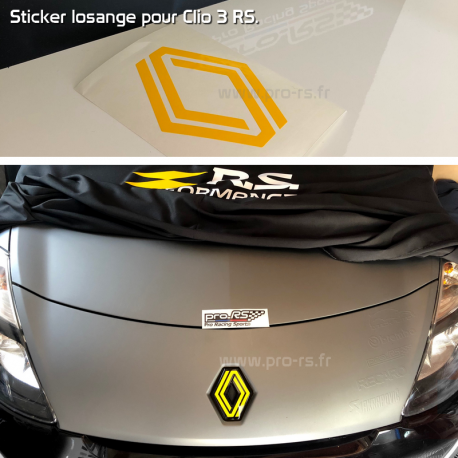Sticker new losange Renault pour Clio 3 RS - Pro-RS
