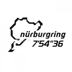 Sticker Nurburing 7'54"36