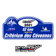 Plaque de Rallye Cévennes 2021 en autocollant