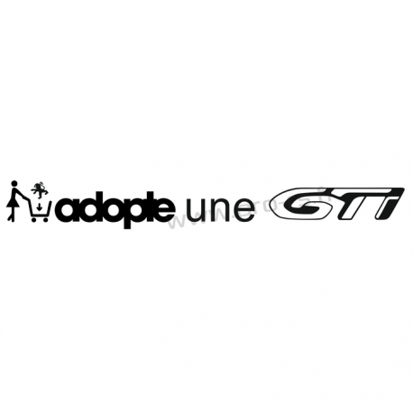 Sticker Adopte une GTi type 208