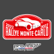 Plaque de Rallye Monte Carlo 2022 en autocollant