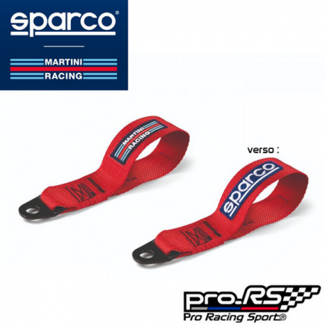 Sangle de remorquage SPARCO MARTINI RACING rouge - Pro-RS