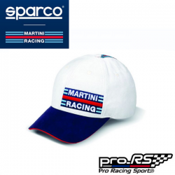 Casquette SPARCO avec logo MARTINI RACING - blanche