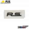 Monogramme arrière R.S. noir Clio IV R.S.18 Renault Sport