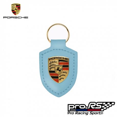 Porsche Porte-clés écusson Bleu Glacé - Pro-RS