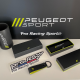 Porte clés Peugeot Sport ENGINEERED en Cuir