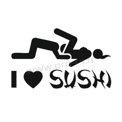 Sticker I Love Sushi