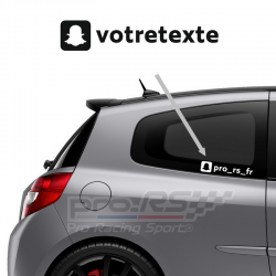 Sticker CUP Autocollant PRO lame avant pare choc Carrosserie Renault Sport  RS