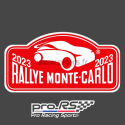 Plaque de Rallye Monte Carlo 2023 en autocollant
