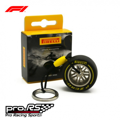 Porte clés PIRELLI Pneu Jaune - Formule 1