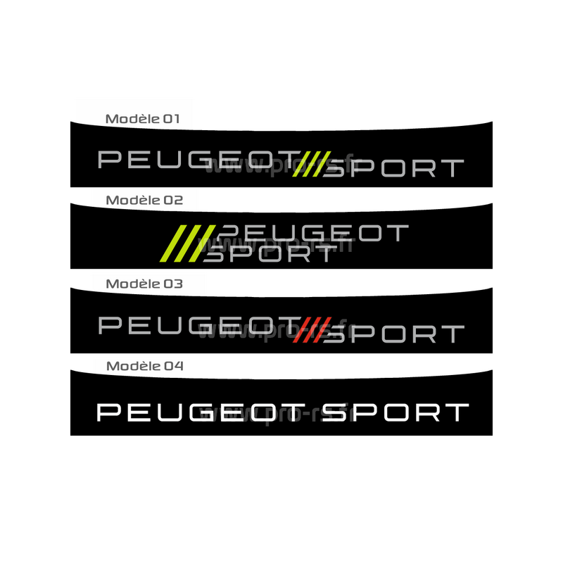 Bandeau pare soleil Peugeot Sport Engineered sauf 208 - Pro-RS