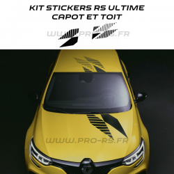 Kit Stickers RS Ultime Megane Capot et Toit Renault Sport