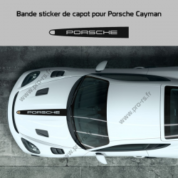 Stickers bandes Porsche de capot avant pour Cayman