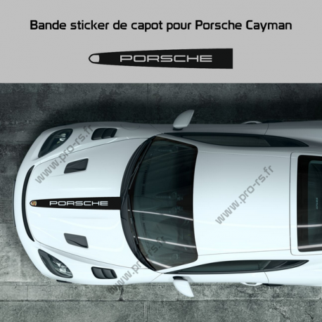 Stickers bandes Porsche de capot avant pour Cayman