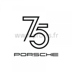 Sticker Porsche 75ans