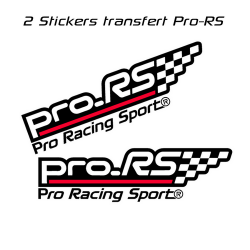 Kit 2 Stickers Pro-RS 30cm Noir