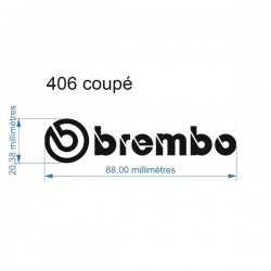 Kit 4 Stickers Brembo personnalisée