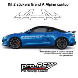 Kit 4 Stickers Etrier Alpine
