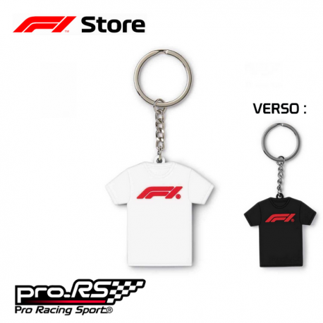 Porte-clé FORMULA 1 T-shirt Blanc et Noir