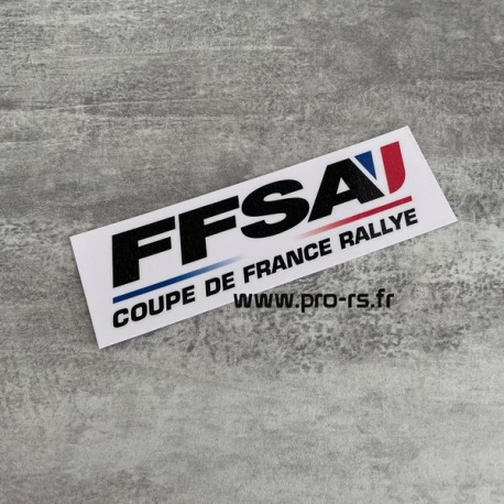 Sticker FFSA Coupe de France des Rallyes