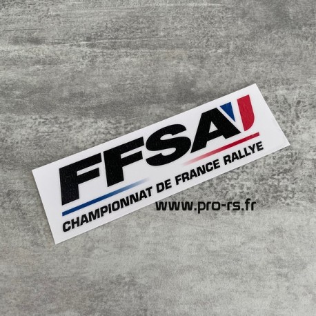 Sticker FFSA Championnat de France des Rallyes