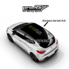 Stickers de toit Renault RS blanc et jaune