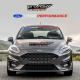 Lettrage Ford Performance de pare brise sous transfert