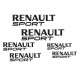 Kit 6 Stickers Renault Sport
