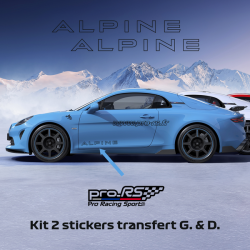 Kit 2 stickers Alpine contour 60cm