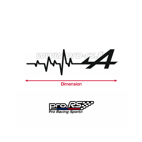Sticker Alpine A290 fleche