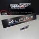Cache plaque Alpine italique Noir Eco