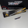 Cache plaque Renault Sport new noir Eco version dégradé jaune