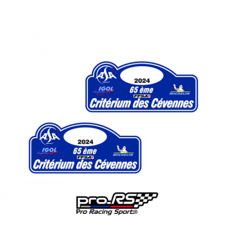 2 Autocollants Critérium des Cévennes 2023
