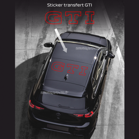 Stickers Volkswagen GTI contour