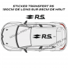 Stickers de toit Renault R.S. Performance