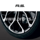 Kit 5 Stickers de jante RS Renault Sport